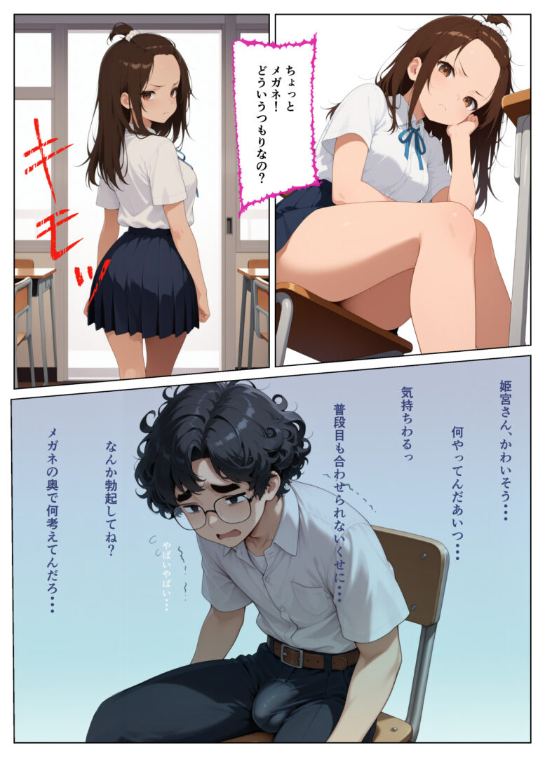 童貞モブがハーレム主人公になるまであと100日〜ぼっちメガネにイカされて〜